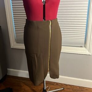 An Taylor Brown Pencil Skirt